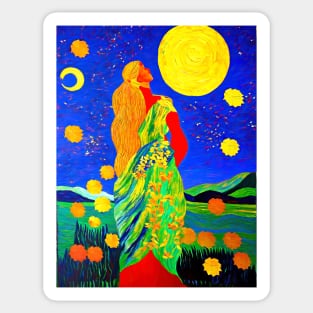 Goddess of the Autumn Equinox Sticker